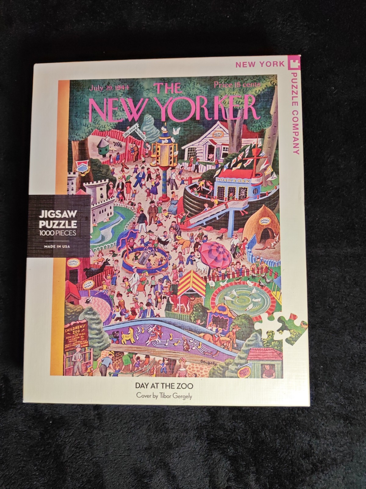 The New Yorker DAY AT THE ZOO 1000pc jigsaw puzzle. Rare. New York Puzzle Co.