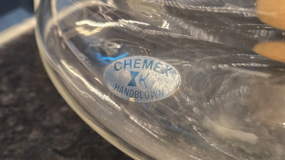 De colección MCM Chemex Fahrenheitor Cafetera Tetera Peter Schlumbohm Con Corcho RARO Foto 4 de 4