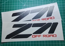 Z71 4x4 Off Road Sticker Vinyl Decal Fits Chevy Truck Silverado 1500 Blackred