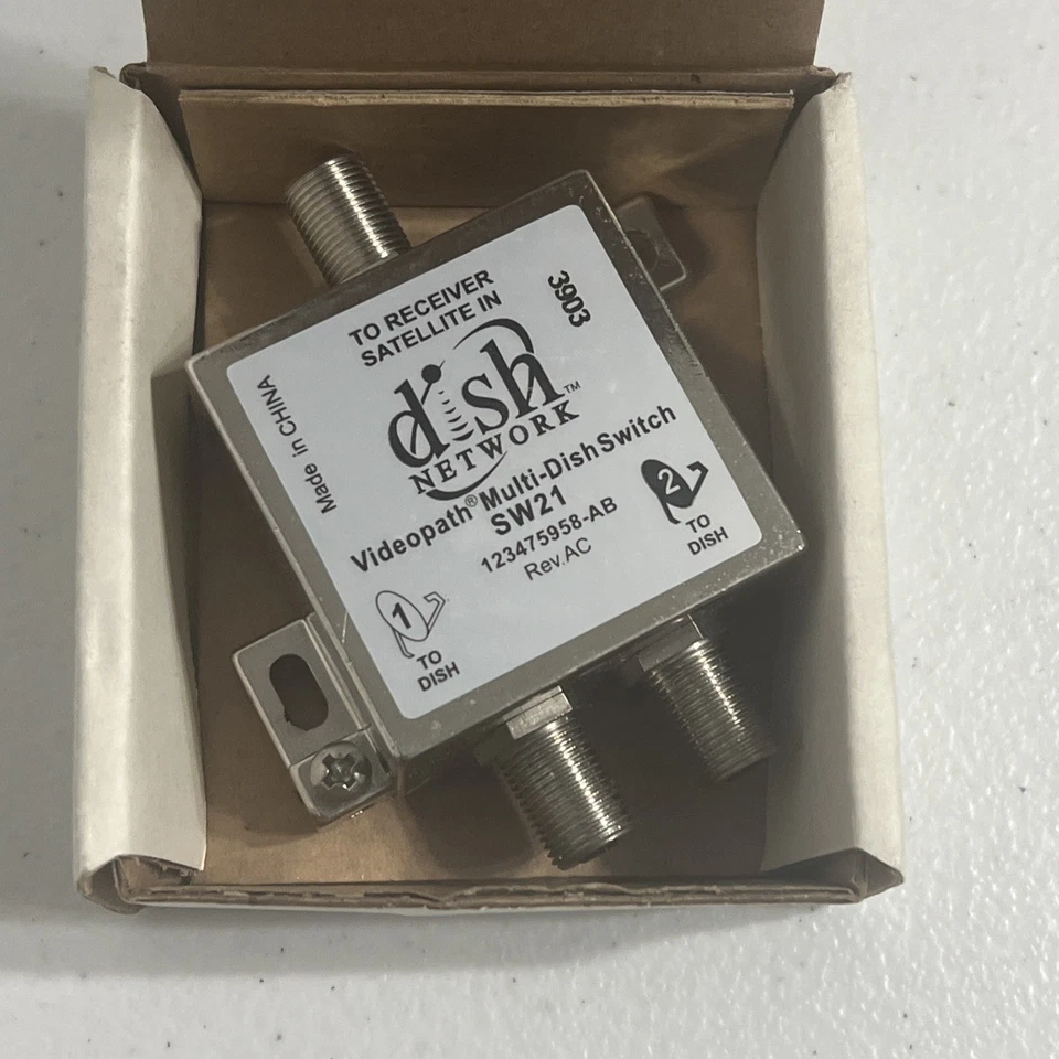 Original SW-21 Dish Network Multi-Dish Switch Videopath OEM SW21 New In Box Qty - Image 2 of 2
