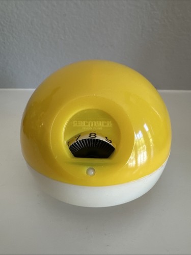 Vtg Click a Date Ball Flip Perpetual Calendar Space Age Yellow Desktop Calendar - Picture 9 of 11