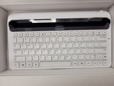 Samsung ECR-K14AWEGXAR White QWERTY Keyboard Dock for Galaxy Tab-10.1 Never Used