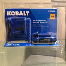 KOBALT 2.0Ah Lithium-Ion Battery Charger Kit, 24V Max, Works w/ 24 Volt Tools