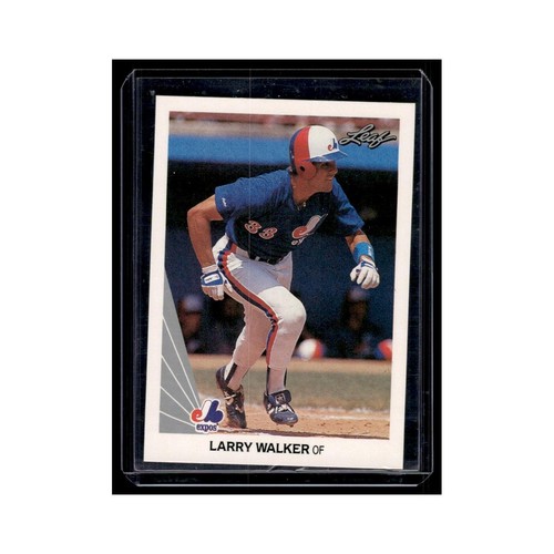Larry Walker Rookie 1990 Leaf #325 Montreal Expos Baseball Card NM