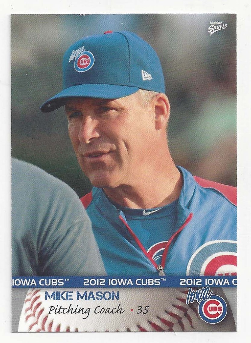 Mike Mason Iowa Cubs Coach 2012 Multi-Ad Sports #2 Minor League Card