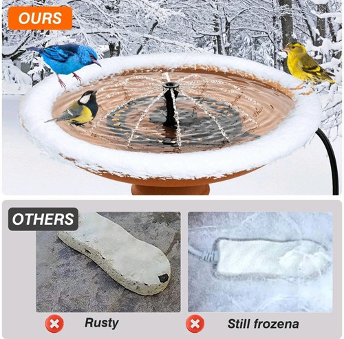 250W HEATED BIRD BATH OUTDOOR WINTER BIRDBATH HEATER with PUMP THERMOSTATIC HEAT - 第 14/18 張圖片