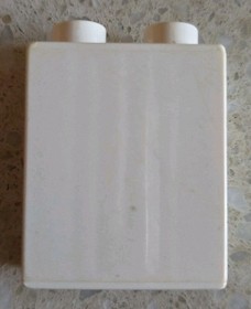 LEGO DUPLO - WHITE BRICK WITH GAUZE AND SCISSORS - 10527 VINTAGE AMBULANCE USED