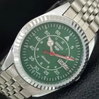 VINTAGE REFURBISHED SEIKO 5 AUTOMATIC 6309A JAPAN MENS GREEN WATCH a442908-1