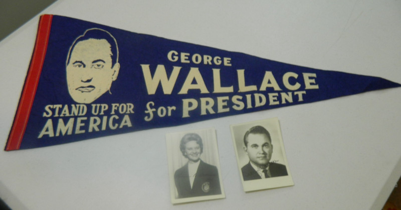 1968 George Wallace President Stand Up For America Pennant  Gov. Lurleen George
