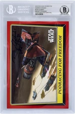 Ray Gilberti Star Wars Signed 2016 Topps Celebration #3 BGS Card w/VFX D.P. Insc