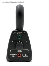 PowerBlock Adjustable Kettlebell, 18-35 lb. Weight Set, Durable Long Lasting Bui