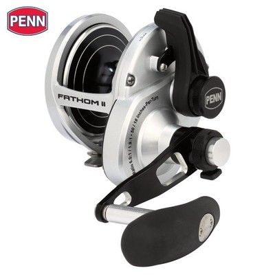 PENN Conventional 2-Speed Left-Handed Reel FATHOM II LEVER DRAG 40NLD2LH