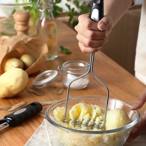 Stainless Steel Potato Masher with Premium Vegetable Peeler, Mashed Potato Ma... - Picture 5 of 6