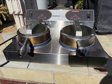NEMCO 7000A-2240 COMMERCIAL RESTAURANT EQUIPMENT DOUBLE WAFFLE MAKER - AS IS