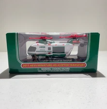 2011 Hess Miniature Helicopter Transport Boxed