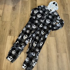 Nightmare Before Christmas Disney Jack Skellington Union Suit Pajamas XL 16-18