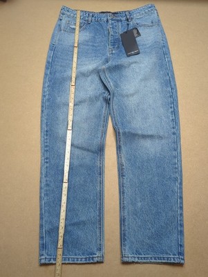 Alessandro Zavetti Jeans Mens W34 L31 Blue Loose Fit Stone Wash Denim BNWT