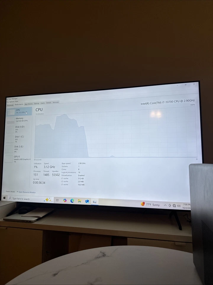 HP Pavilion Gaming- TP01-1155t I7-10th Gen 16GB RAM 2TB SSD + 2TB HDD +256GB SSD - Image 3 of 4