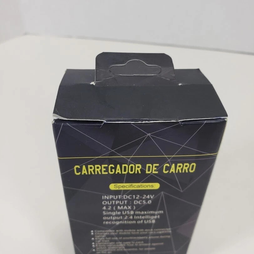 Adaptador Cargador Coche Rápido USB-A 3 Puertos para iPhone Samsung Android Teléfono Celular/Pestaña Foto 4 de 4