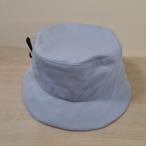 Timberland Light Baby Blue Bucket Hat Logo Spell Out 100% Cotton Mens L/XL New - Picture 3 of 8