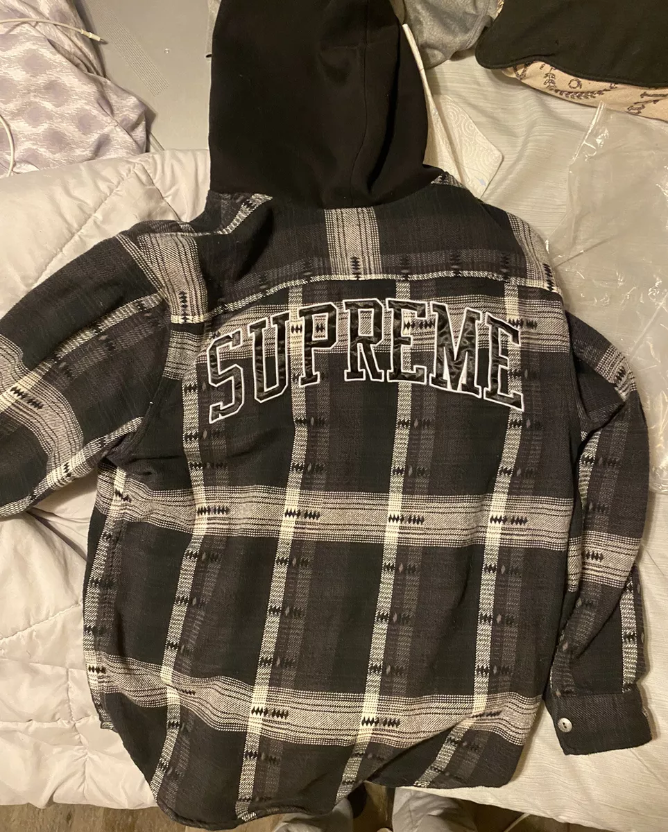 Supreme Hooded Jacquard Flannel Hoodie