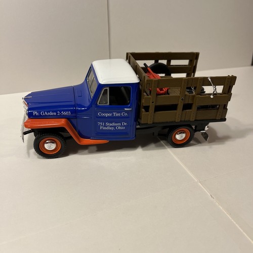 COOPER TIRES 1953 JEEP WILLYS STAKE BED TRUCK LIBERTY CLASSICS DIECAST (No Box) - Picture 3 of 12