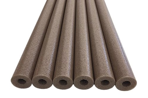 Deluxe Foam Swimming Pool Noodle Float, Brown, 6 Pack