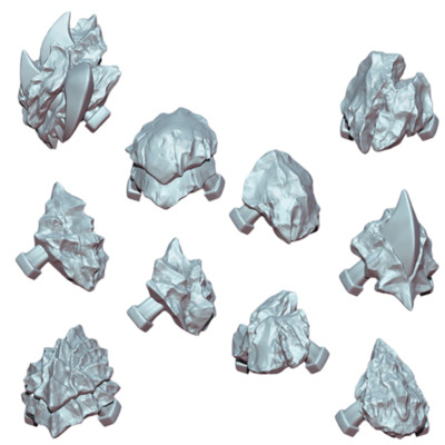 Space Warrior Shoulder Pads Decorations Pack | Tyrant Hunters | Ratman Forge | S