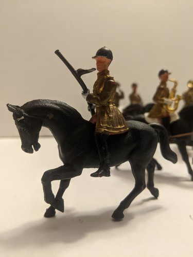 10 Pieces VTG Britains LTD Mounted Band of The Household Cavarly - UK Military - - Picture 3 of 7