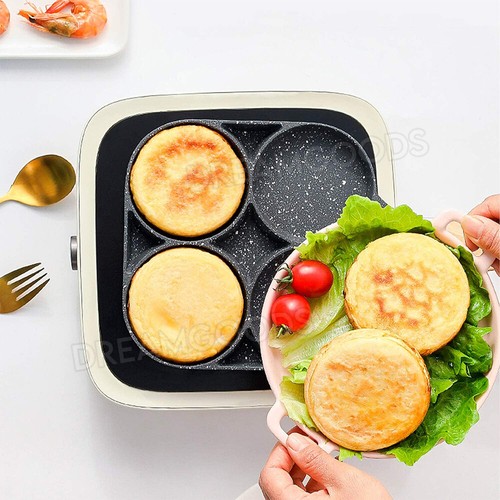Mini Fried Egg Pancake Burger Pan Non Stick Breakfast Egg Maker Pan Cookwares OZ - Picture 2 of 11