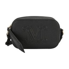 Max Mara Elsa Monogram Bag Crossbody Black Embossed Leather