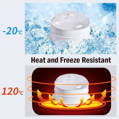 Tier Microwave Steamer Round Healthy Vegetable Fish Pasta Rice Steamer With Lid!