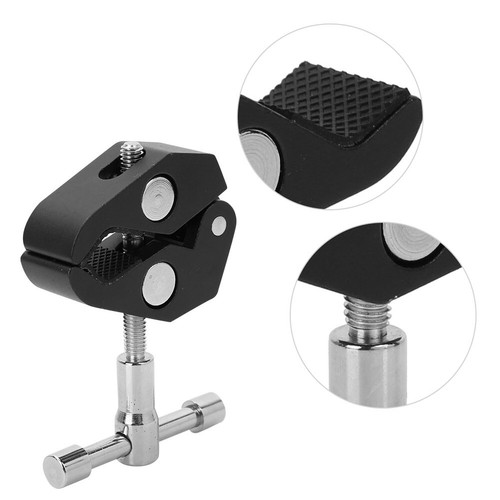 Camera Clamp Mount Ball Head Clip Arm Hot Shoe Adapter For DSLR Camera TG Fit - Picture 7 of 8