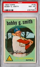 Bobby Smith, 1959 Topps, PSA 8, St. Louis Cardinals