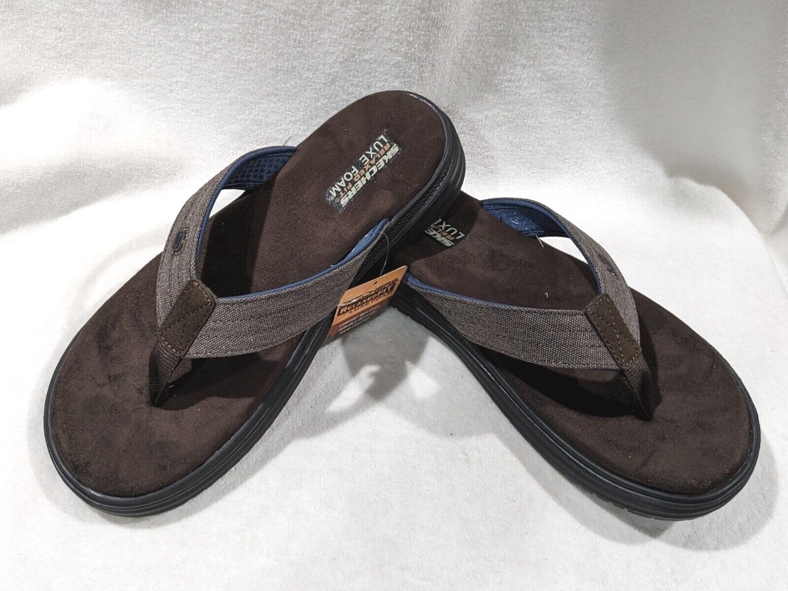 Skechers Relaxed Fit Proven SD Radnor Mens Size 10 Thong Sandals  