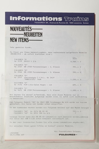 Fulgurex Information Trains 1982 (113370) | Zustand: Gut