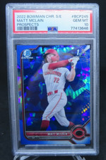 2022 Bowman Chrome Sapphire Edition Matt McLain Prospects #BCP-245 PSA 10 Reds