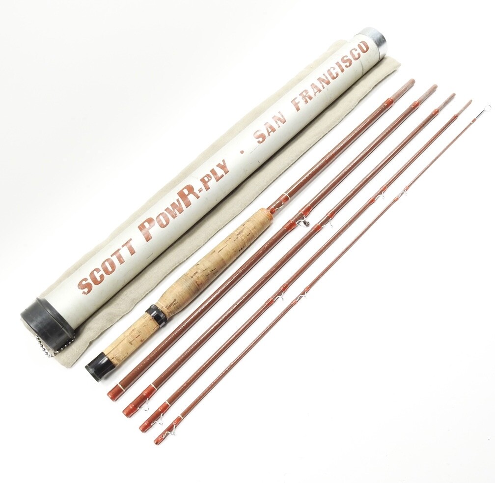 Scott Powr-Ply Fiberglass Fly Rod. 7' 6” 5wt. F-75. 5-Piece. W