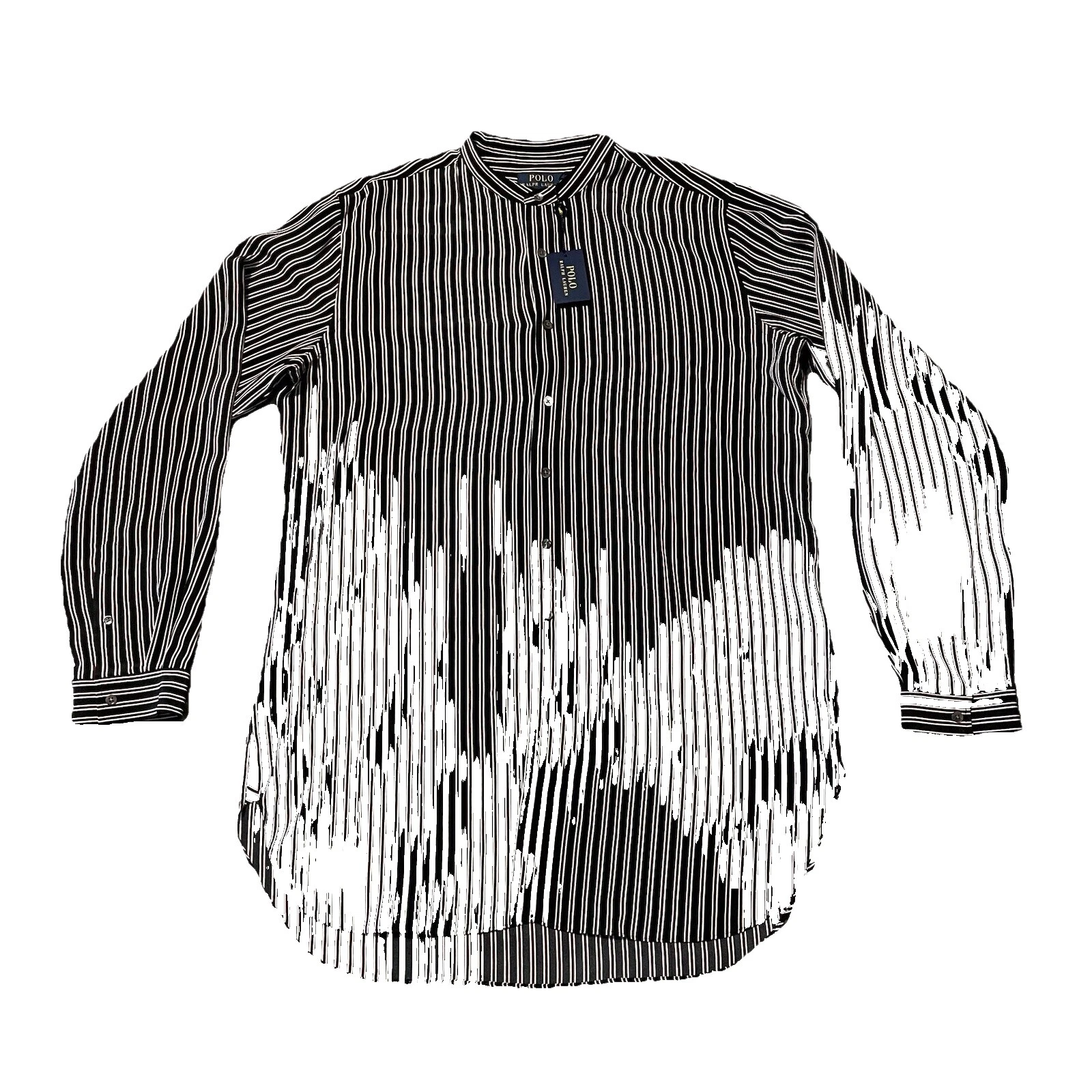 Рубашки мужские Polo Ralph Lauren в полоску из шелка повседневные на пуговицах