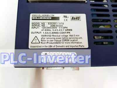 NEW KOLLMORGEN S20260-VTS Servo Driver # Factory sealing Fast Shipping
