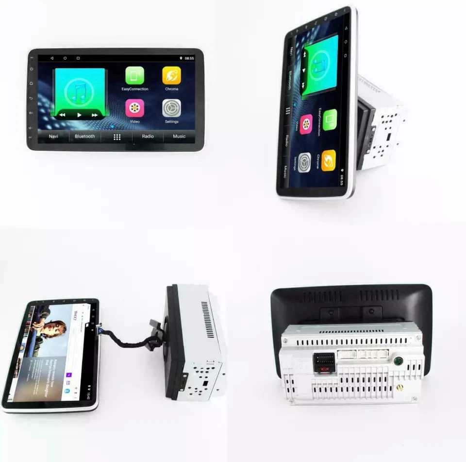 AUTORADIO ANDROID 10" POLLICI DAB + 2DIN STEREO AUTO GPS WIFI SCHERMO ESTRAIBILE - Immagine 3 di 4