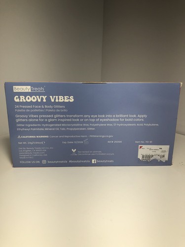 beauty treats groovy vibes 24 pressed face and body glitter - Picture 2 of 7
