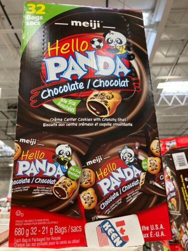 Cookies remplis de crème au chocolat Hello Panda 32 × 21 g, Exp:2025/02 - Photo 1 sur 19