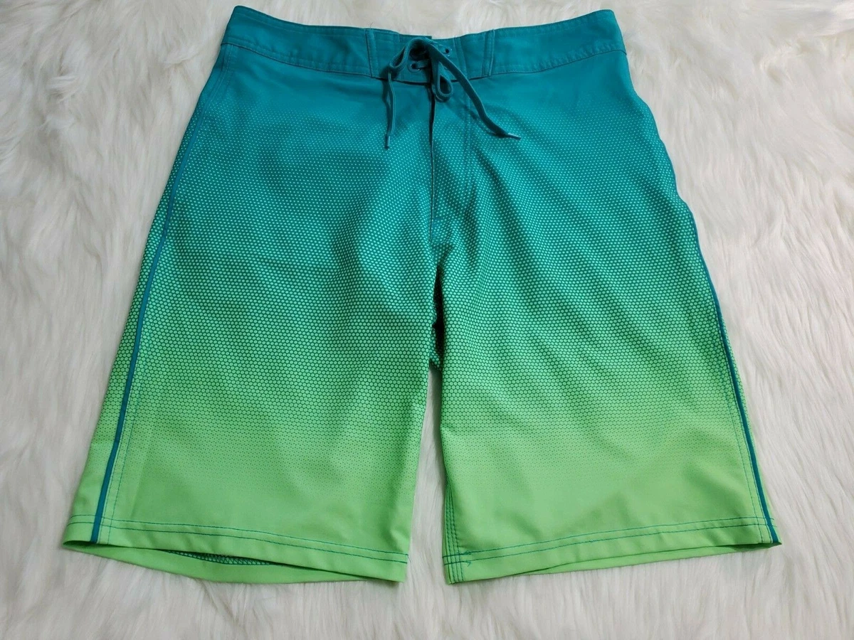 Old Navy California Board Swim Shorts Mens 32 Green Waist Tie
