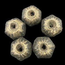 ANCIENT GREEK ROMAN KINGDOM OLD SILVER BEADS IN LOT OF 5