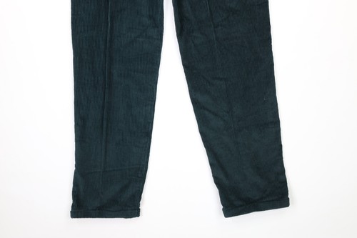 NOS Vtg 90s Streetwear Mens 32x34 Baggy Fit Straight Leg Corduroy Pants Green - Picture 11 of 11