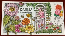 #2993-97 Fall Garden Flowers, Collins  Hand-painted set of 3 FDC's Perfect!!!