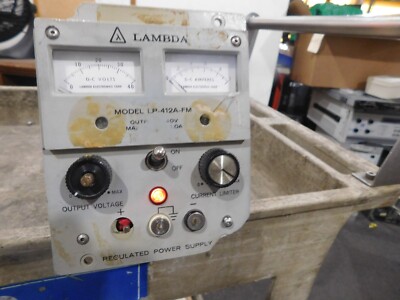 Lambda Model:  LP-412A-FM Regulated Power Supply .  Powered Up Only.   For Parts