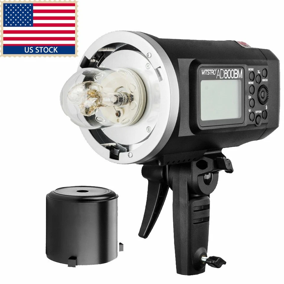 Godox AD600BM 600W HSS 1/8000s 2.4G Studio Flash Light +Grid Softbox F Wedding - Image 3 of 4