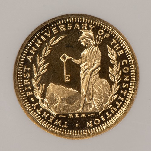 1990 Gibraltar Sovereign Gold Coin Proof - NGC PF 69 - .2355 AGW - G4343 - Picture 4 of 4